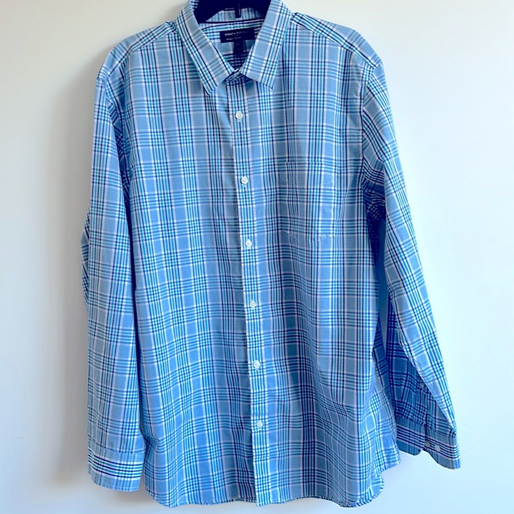 Banana Republic 100% Cotton Non-Iron Long Sleeve  Shirt Size XXL 18-18 1/2 36”